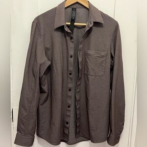 Lululemon Mens Button Down Long-Sleeve Shirt size S
